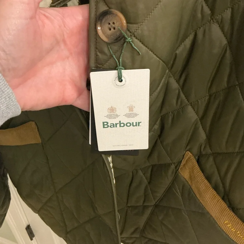 NWT Barbour x House of Hackney Gransden quilted jacket REVERSIBLE US 12 UK 16 - Picture 8 of 12